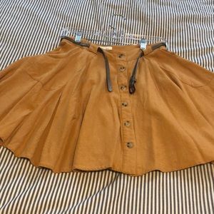 Mustard yellow skirt